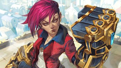 دانلود والپیپر آرت وی آرکین لول آرکین Vi Art LoL Arcane