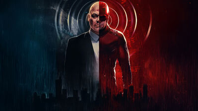 دانلود والپیپر دردویل: Born Again و کینگ‌پین Daredevil Born Again Kingpin