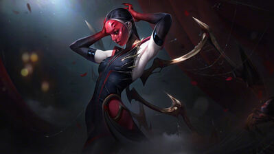 دانلود والپیپر الیز بلک رز League of Legends Elise Black Rose