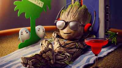 دانلود والپیپر آی ام گروت I Am Groot Series | گروت گذاشتی چون حرف زدن برات زیادی انرژی می‌بره؛ ترجیح می‌دی فقط بگی «من گروتهم» و بقیه بفهمن.