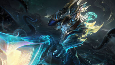 دانلود والپیپر لوسین از League of Legends Lucian Sunken Shadows Skin Splash Art
