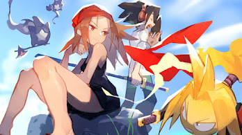 دانلود والپیپر شمن کینگ آمیدامارو، آنا و یو Shaman King Amidamaru Anna Yoh | سه نفری کنار هم یعنی هنوز به قدرت تیم باوری داری، با اینکه آخرین پروژه گروهی رو خودت به تنهایی کشتی.