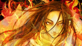 دانلود والپیپر هائو آساکورا شامن کینگ Shaman King Hao Asakura Fire | هائو با آتیش یعنی می‌سوزونی و می‌سازی؛ فقط سوختنش مونده برات.