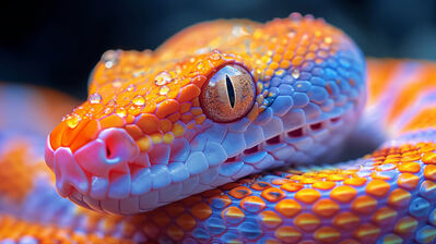 دانلود والپیپر چشم مار Close Up Snake Eyes