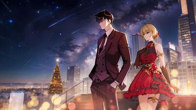 دانلود والپیپر سولو لولینگ سونگ جین وو و چا هه این Solo Leveling Sung Jin-Woo Cha Hae-In