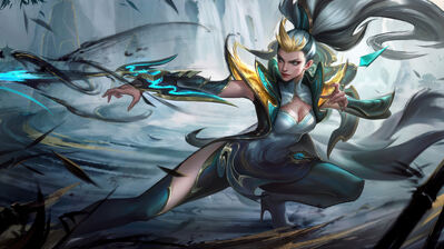دانلود والپیپر وین کالیگرافیا لول وایلد رپت Vayne Calligraphia LoL WR