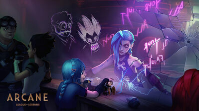 دانلود والپیپر آرکین جینکس نتفلیکس سریال کاراکترها LoL Art