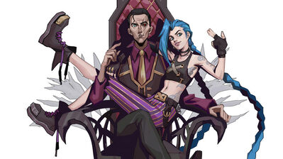 دانلود پوستر آرکین جینکس و سیلکو Arcane Jinx and Silco LoL