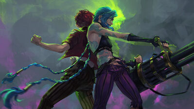 دانلود والپیپر آرکین جینکس و وی Arcane Jinx Vi