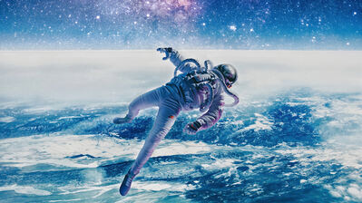 دانلود والپیپر فضانورد شناور Astronaut Floating Space