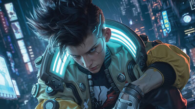 دانلود والپیپر دیوید سایبرپانک ادیگرانرز Cyberpunk Edgerunners David