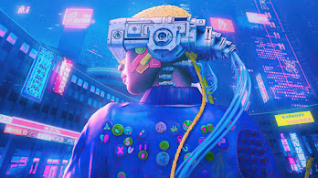 دانلود والپیپر هنر علمی تخیلی سایبرپانک Cyberpunk Sci-Fi Art | سایبرپانک یعنی تکنولوژی و فقر، دقیقاً مثل خودت با جدیدترین آیفون و حساب بانکی خالی.