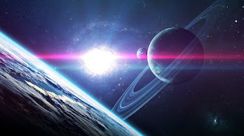 دانلود والپیپر فضایی کهکشان و سیاره Galaxy Planets Stars Space