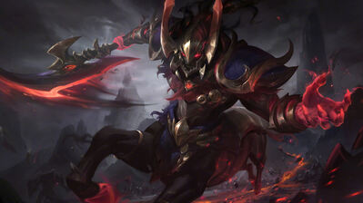 دانلود والپیپر Hecarim Nightbringer Skin League of Legends Hecarim Nightbringer Skin LoL Splash Art
