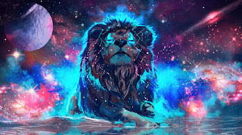 دانلود والپیپر شیر آرت Lion Art