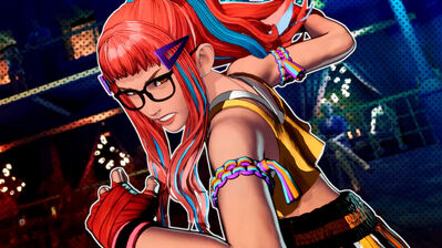 دانلود والپیپر پریچا فتال فیوری: سیتی آو د وولوز Preecha Fatal Fury: City of the Wolves | پریچا رو گذاشتی چون موی آبی و مشت گره کرده؛ تو موی آبی نه، مشت گره کرده برای اعتراض به اسنپ.