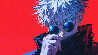 دانلود والپیپر ساتورو گوجو با عینک Satoru Gojo with Sunglasses