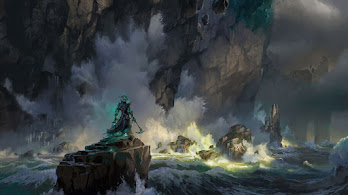 دانلود والپیپر چشم‌اندز تِرِش LoL سایه‌جزایر Thresh LoL Shadow Isles LoR Landscape Scenery