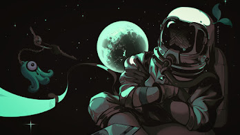 دانلود والپیپر امونگ آس فضانورد Among Us Astronaut Space Art