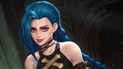 دانلود پوستر جینکس آرکین نتفلیکس Arcane Jinx Netflix Series LoL Art