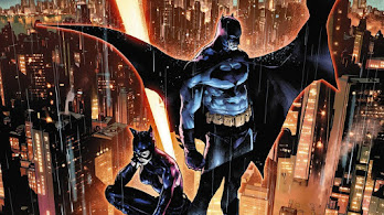 دانلود والپیپر بتمن و زن گربه‌ای Batman and Catwoman Watching