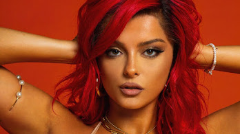 دانلود والپیپر بیبی رکسا مو قرمز Bebe Rexha Red Hair Photoshoot