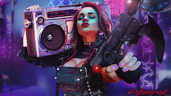 دانلود والپیپر دختر سرباز سایبرپانک Cyberpunk Girl Soldier
