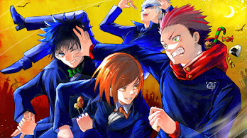 دانلود والپیپر یوجی نوبارا مگومی گوجو جوجوتسو کایسن Jujutsu Kaisen Yuji Nobara Megumi Satoru Gojo