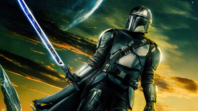 دانلود پوستر ماندلورین و دارکسبر فصل ۳ Mandalorian Darksaber Season 3 Poster