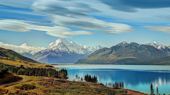دانلود والپیپر منظره طبیعت دریاچه کوه Mountain Landscape Scenery Nature Lake