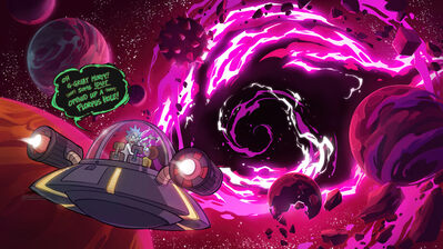دانلود والپیپر سریال ریک و مورتی کروز فضایی Rick and Morty TV Series Space Cruiser