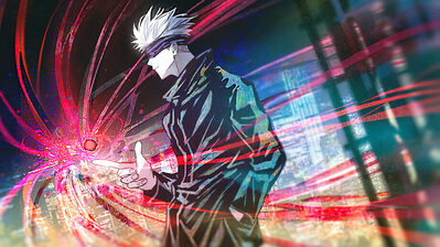 دانلود والپیپر ساتورو گوجو ریورسال قرمز Jujutsu Kaisen Satoru Gojo