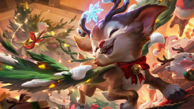 دانلود والپیپر اسکین اسمولدر گوزن لول Smolder Reindeer Skin LoL