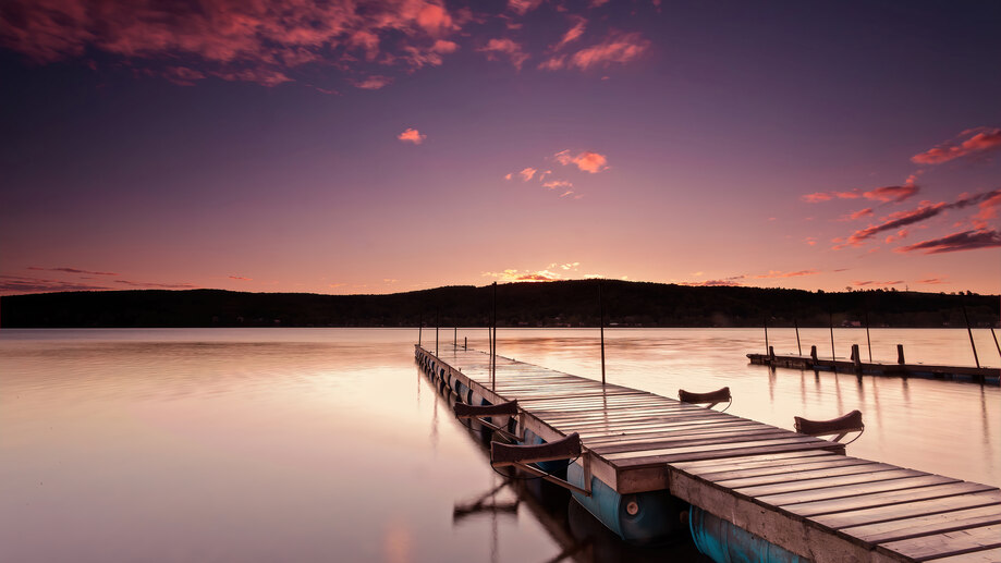 دانلود والپیپر طلوع آفتاب دریا اقیانوس پل Sunrise Sea Ocean Bridge Scenery