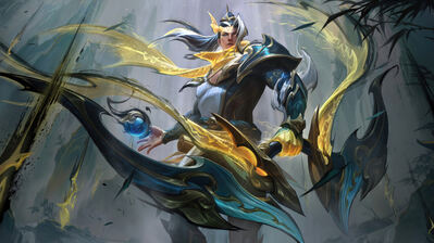 دانلود والپیپر واروس اسکین کالیگرافیا لول Varus Calligraphia Skin LoL Splash