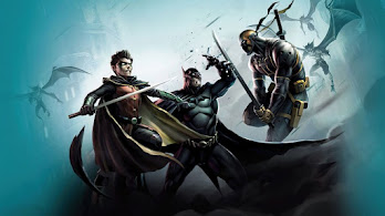 دانلود والپیپر بتمن و رابین علیه دث‌استروک Batman Robin vs Deathstroke