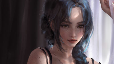 دانلود والپیپر دختر فانتزی آرت دیجیتال Fantasy Girl Digital Art