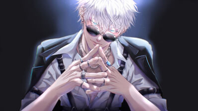 دانلود والپیپر گوجو ساتورو با عینک Jujutsu Kaisen Gojo Sunglasses JJK