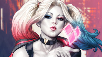 دانلود والپیپر هارلی کویین دختر دیسی Harley Quinn DC Comics Girl