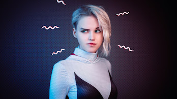 دانلود والپیپر اسپایدر گوئن Spider-Gwen Spider-Sense Cosplay