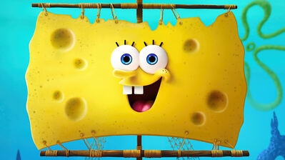 دانلود پوستر باب اسفنجی و کشتی دزدان دریایی SpongeBob Movie Pirate Ship