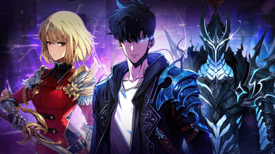 دانلود والپیپر سونگ جین وو و چا هه این سولو لولینگ Sung Jin-Woo Cha Hae-In Solo Leveling ARISE