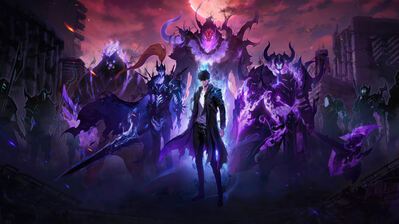 دانلود والپیپر سونگ جین وو احضار سایه سولو لولینگ Sung Jinwoo Shadow Summon Solo Leveling ARISE