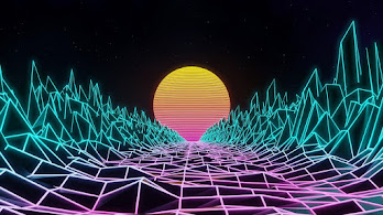 دانلود والپیپر سینت‌ویو رتروویو آرت دیجیتال Abstract Synthwave Retrowave Digital Art