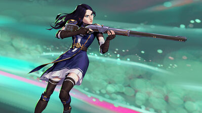 دانلود پوستر کیتلین آرکین Arcane Caitlyn LoL Art