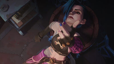 دانلود والپیپر آرکین جینکس با انگشت تفنگ Arcane Jinx Finger Gun