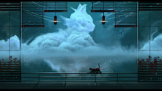 دانلود والپیپر گربه و ابر و شب Cat Clouds Night Scenery