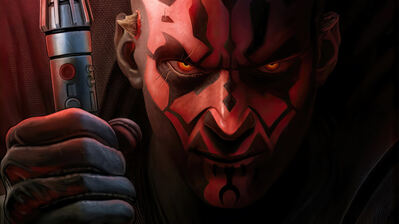 دانلود والپیپر دارث ماول شمشیر نوری جنگ ستارگان Darth Maul Lightsaber Star Wars