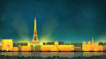 دانلود والپیپر برج ایفل دیجیتال آرت Eiffel Tower Cityscape Digital Art
