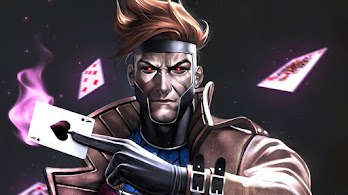 دانلود پوستر گمبیت کارت مارول کامیکس Gambit Cards Marvel Comics